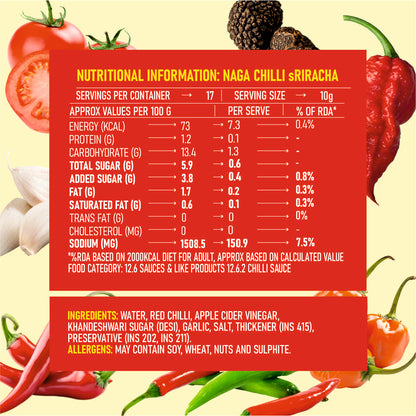 Naga Chilli Sriracha Hot Sauce